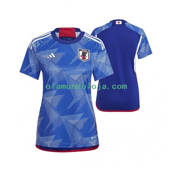 Camisola Japão Mulher Equipamento Primeiro Copa do Mundo 2022 Manga Curta